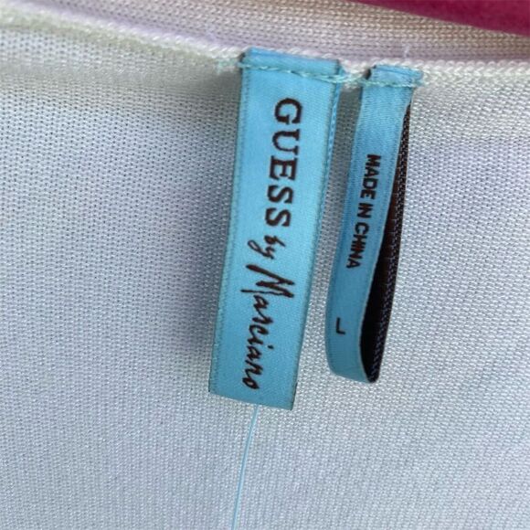 Guess by Marciano Women's Striped Cardigan Sweater Silk & Cotton Size L - Picture 4 of 13